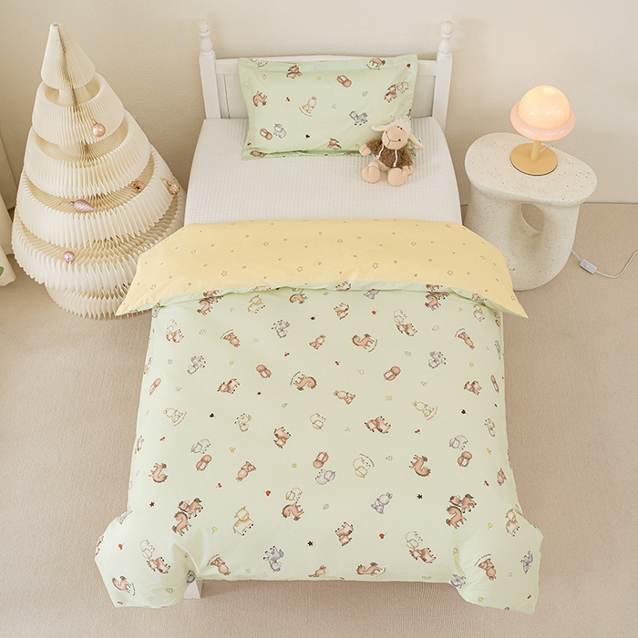 91家纺网 家纺一手货源 找家纺 良佐生活 2025新款高支高密全棉儿童被套 马里奥