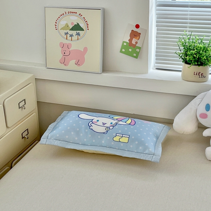 91家纺网 家纺一手货源 找家纺 博雅2025新款冰丝单枕套三丽欧，宇航员，卡皮 欢乐玉桂狗