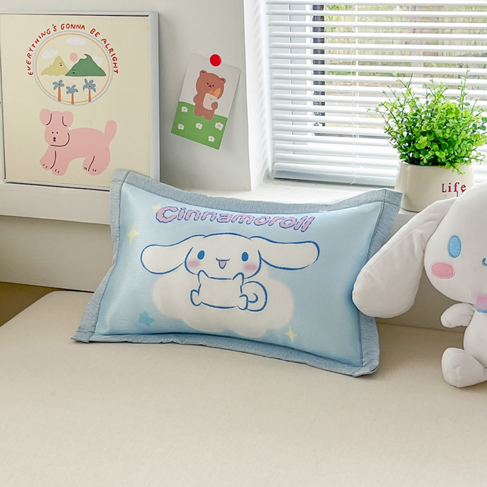 91家纺网 家纺一手货源 找家纺 博雅2025新款三丽欧冰丝单枕套 云朵玉桂狗