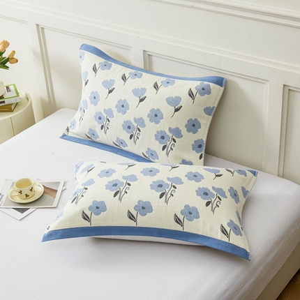 91家纺网 家纺一手货源 找家纺 （总）2025新款纯棉加厚精梳棉纱布枕巾