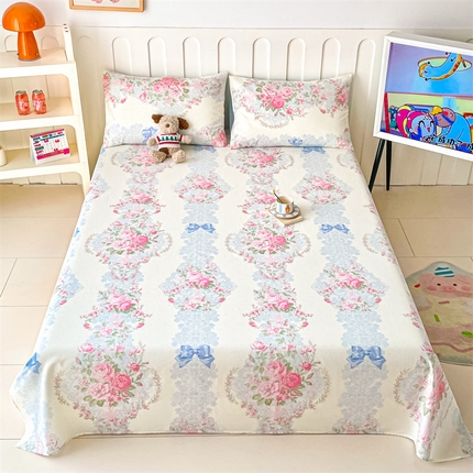 91家纺网 家纺一手货源 找家纺 （总）如约 2025新款全棉印花单床单