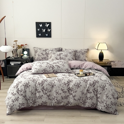 91家纺网 家纺一手货源 找家纺 （总）斯尔顿 2025新款全棉双层纱四件套