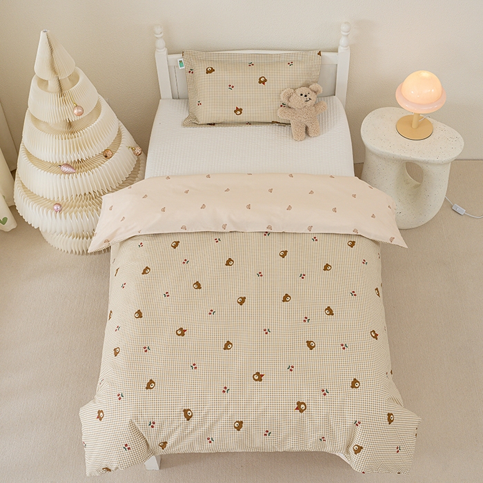 91家纺网 家纺一手货源 找家纺 （总）良佐生活 2025新款高支高密A类纯棉幼儿园学生儿童被套宝宝小被罩全棉被套