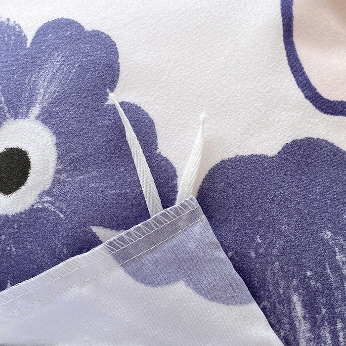 91家纺网 家纺一手货源 找家纺 2025新款亲肤磨毛四件套 浅浅花香