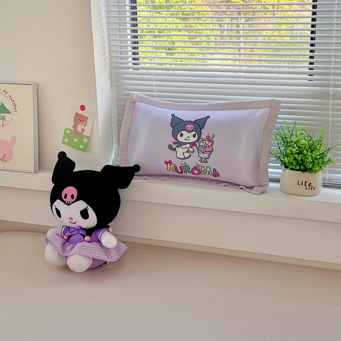 91家纺网 家纺一手货源 找家纺 博雅2025新款三丽欧冰丝单枕套 开心库洛米