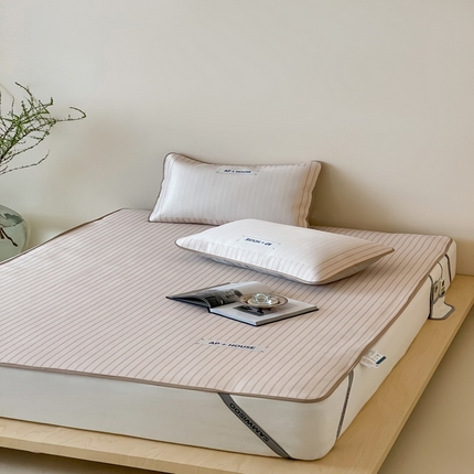 三味舒屋 2025新款时尚简约小年轻专属900D高端养生印花冰藤凉席 摩普米-床席款