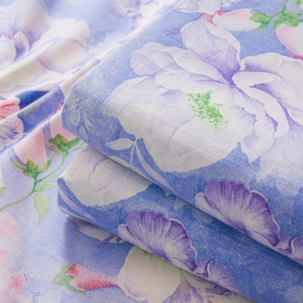 2025新款原棉老粗布床单混纺含棉-床单 L紫花