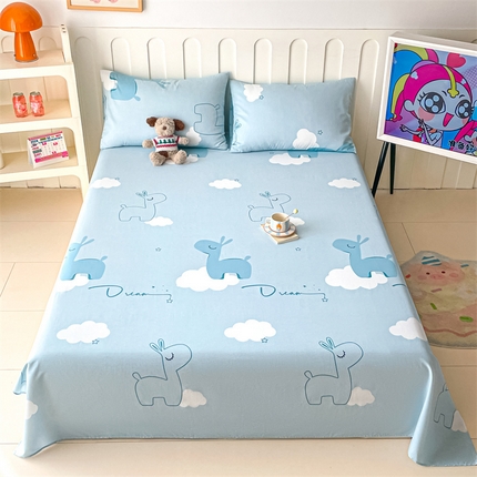 91家纺网 家纺一手货源 找家纺 （总）如约 2025新款全棉印花单床单