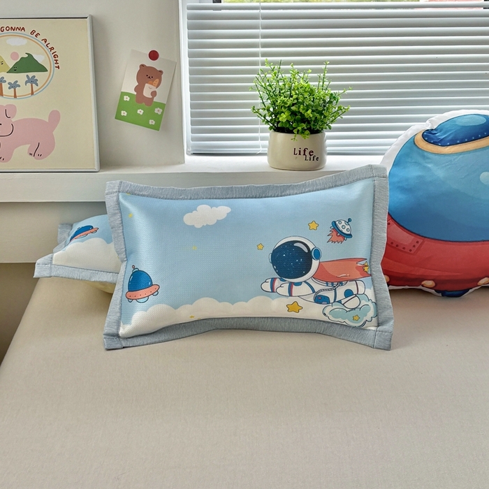 91家纺网 家纺一手货源 找家纺 （总）博雅2025新款冰丝单枕套三丽欧，宇航员，卡皮