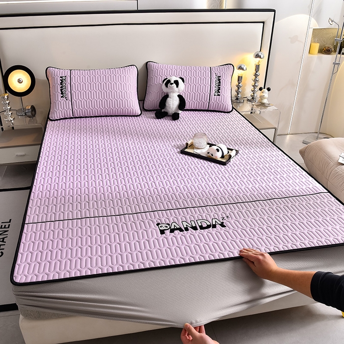 91家纺网 家纺一手货源 找家纺 炫拼家纺 Hipanda床笠款乳胶凉席 Hipanda-薰衣紫