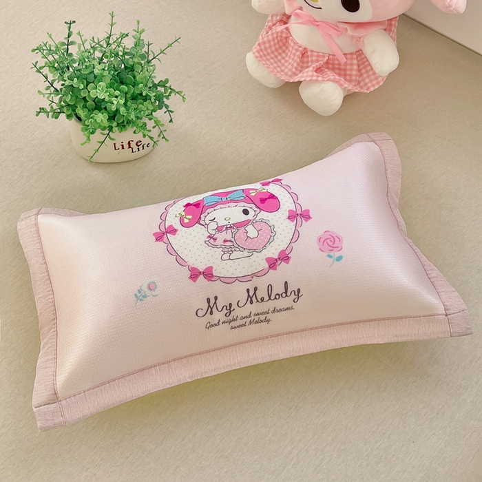 91家纺网 家纺一手货源 找家纺 博雅2025新款三丽欧冰丝单枕套 小花美乐蒂