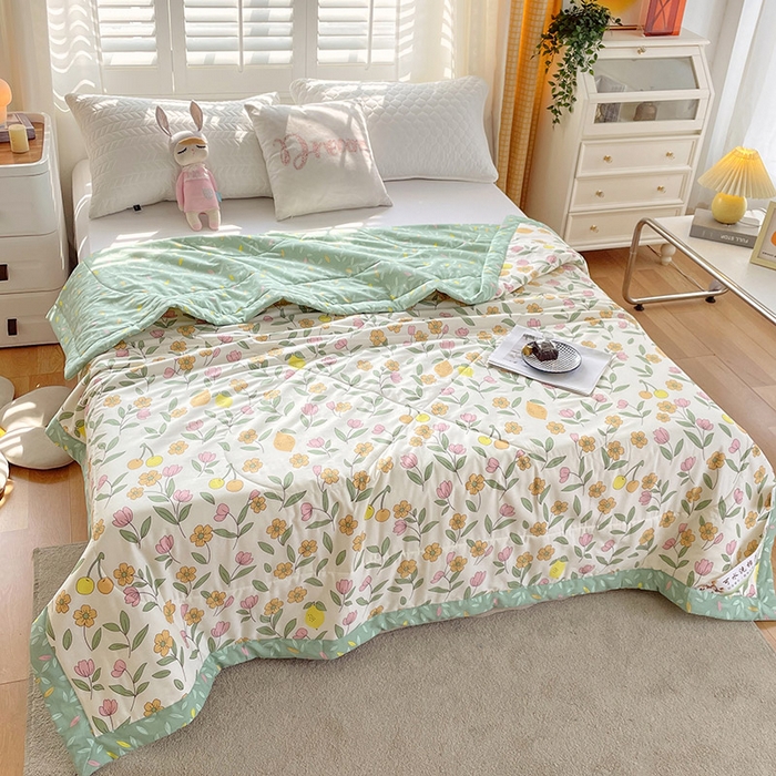 91家纺网 家纺一手货源 找家纺  2025新款A类全棉棉花夏被纯棉夏被 被子被芯 梦游仙境