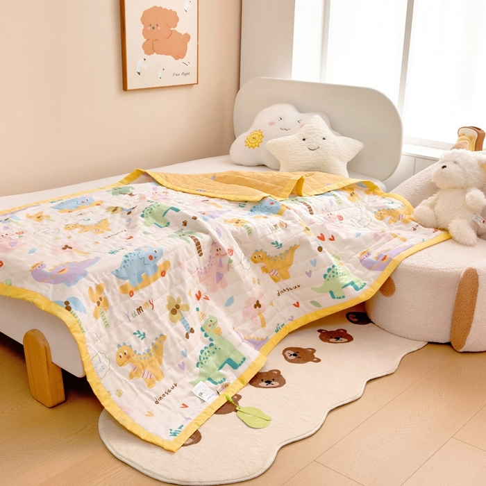 91家纺网 家纺一手货源 找家纺 梵赫   2025新款全棉卡通夏被 奇妙之旅