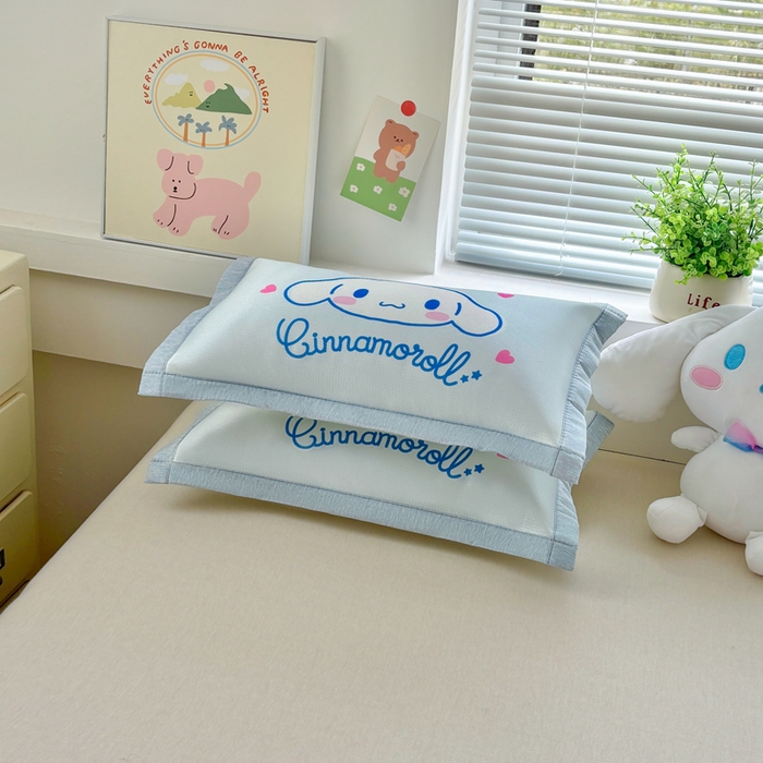 91家纺网 家纺一手货源 找家纺 博雅2025新款三丽欧冰丝单枕套 开心玉桂狗