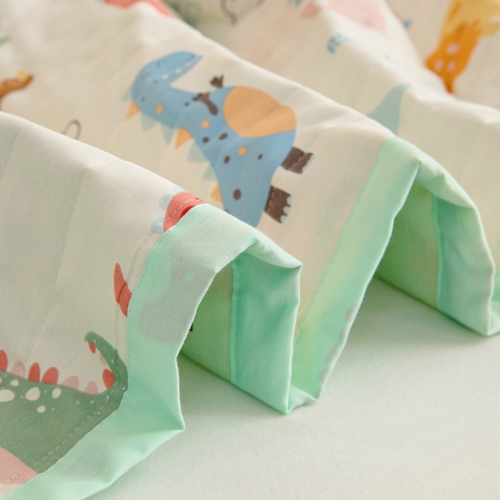 91家纺网 家纺一手货源 找家纺 梵赫   2025新款全棉卡通夏被 恐龙宝宝