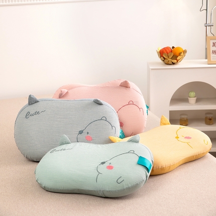 91家纺网 家纺一手货源 找家纺 枕之坊 2025新款针织全棉纯棉学生猫肚枕枕头枕芯 组合图仅做展示30x50x8cm/只