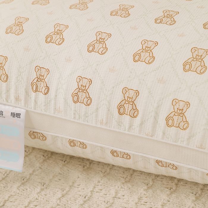 91家纺网 家纺一手货源 找家纺 （总）大熊枕芯 2025新款泡泡纱亲肤小熊枕系列