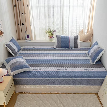 91家纺网 家纺一手货源 找家纺 （总）冬然 2025新款全棉防滑榻榻米垫子炕垫纯棉床盖夹棉床单纯棉床单
