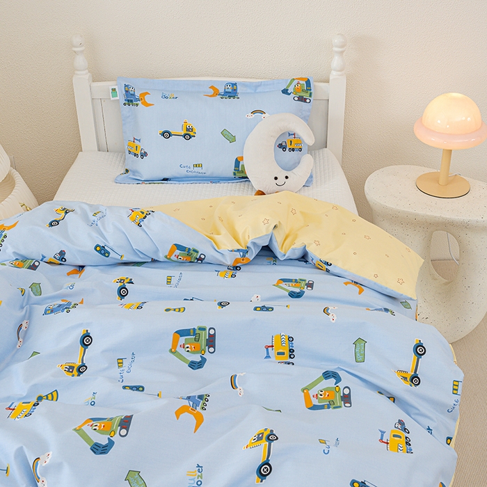 91家纺网 家纺一手货源 找家纺 良佐生活 2025新款高支高密全棉儿童被套 变形计