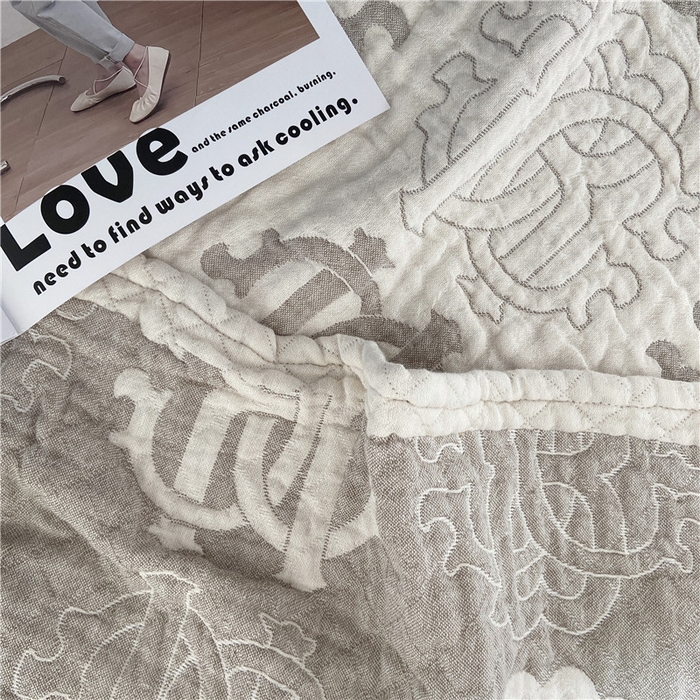 91家纺网 家纺一手货源 找家纺 （总）卡奥家纺 2025新款水洗全棉四层纱盖毯毛巾被夏凉被 