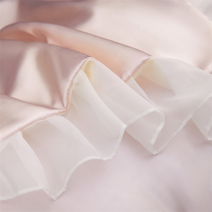 91家纺网 家纺一手货源 找家纺 梦舒羽 2025新款公主风夏季冰丝枕套单人一对装可水洗花边枕头套宿舍48x74cm枕芯套枕头套 花边款-淡雅玉