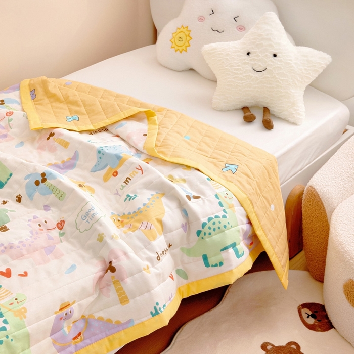 91家纺网 家纺一手货源 找家纺 梵赫   2025新款全棉卡通夏被 奇妙之旅