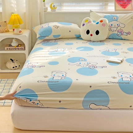 91家纺网 家纺一手货源 找家纺 （总）名兮家居 2025新款正版授权经典奥特曼-三丽鸥全棉印花床笠