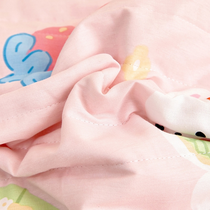 91家纺网 家纺一手货源 找家纺 梵赫   2025新款全棉卡通夏被 蝴蝶结小兔