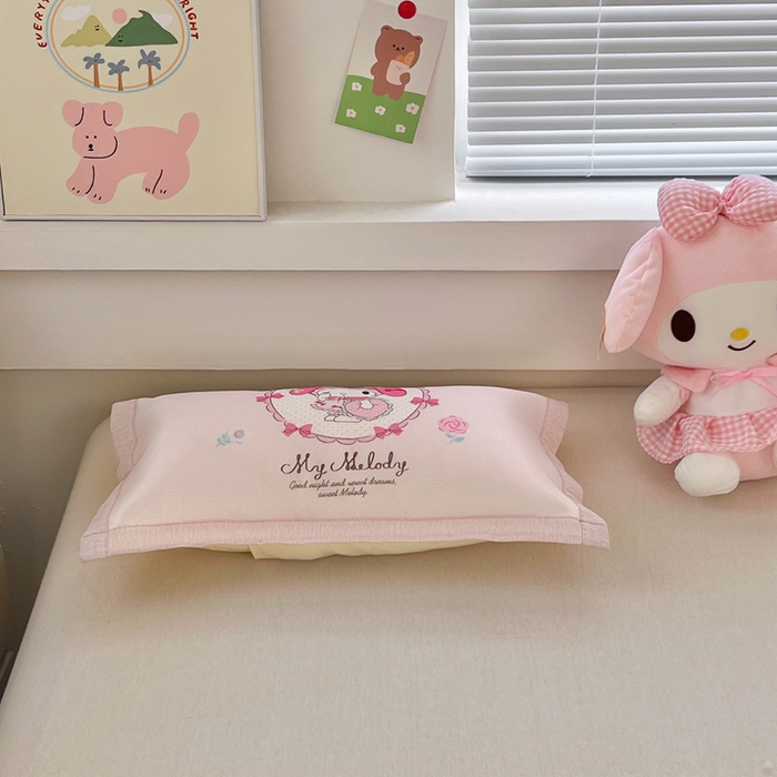 91家纺网 家纺一手货源 找家纺 博雅2025新款三丽欧冰丝单枕套 小花美乐蒂