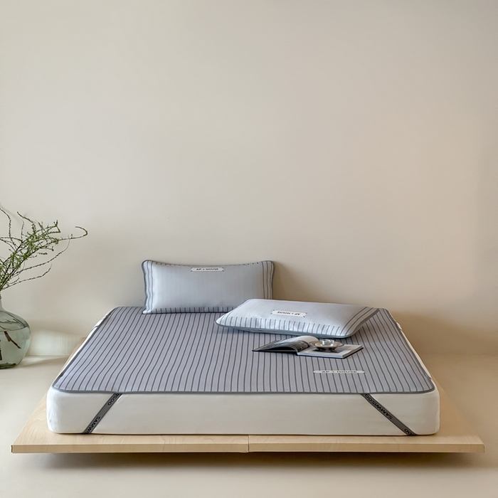 91家纺网 家纺一手货源 找家纺 （总）三味舒屋 2025新款时尚简约小年轻专属900D高端养生印花冰藤凉席