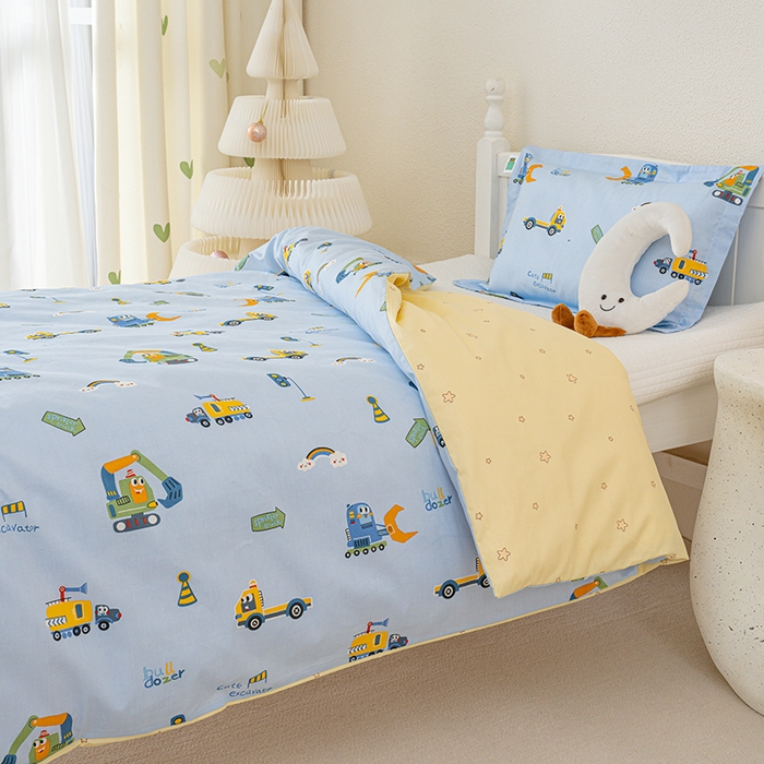 91家纺网 家纺一手货源 找家纺 良佐生活 2025新款高支高密全棉儿童被套 变形计