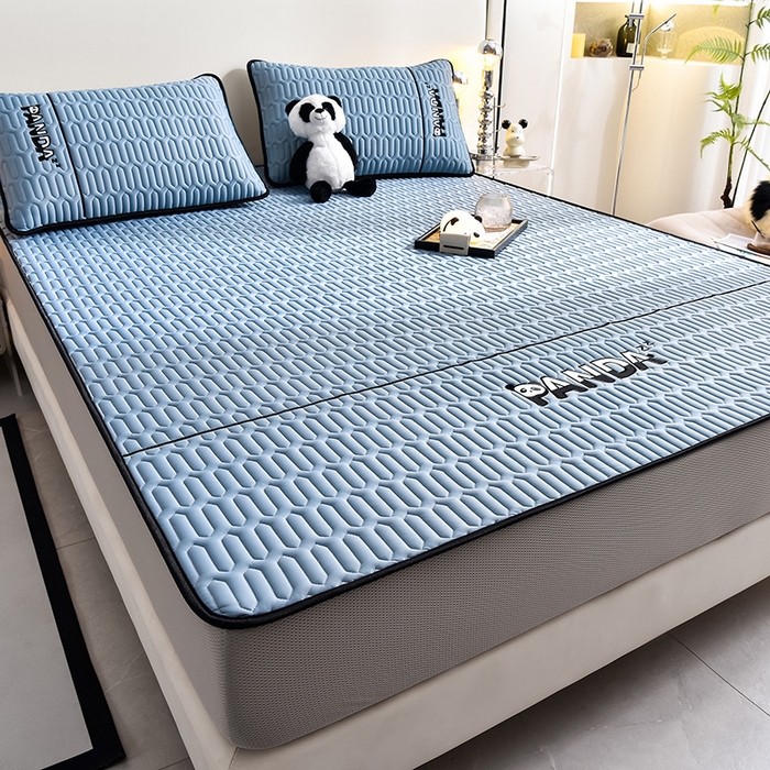 91家纺网 家纺一手货源 找家纺 炫拼家纺 Hipanda床笠款乳胶凉席 Hipanda-宾利蓝