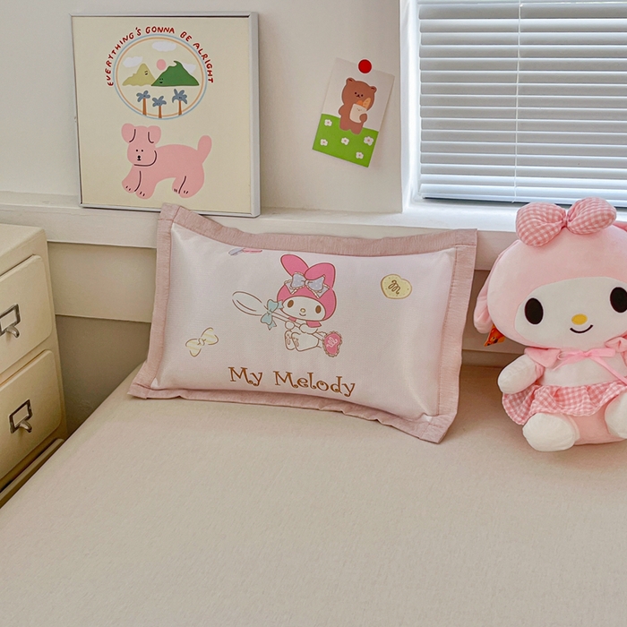 91家纺网 家纺一手货源 找家纺 博雅2025新款三丽欧冰丝单枕套 魔法美乐蒂