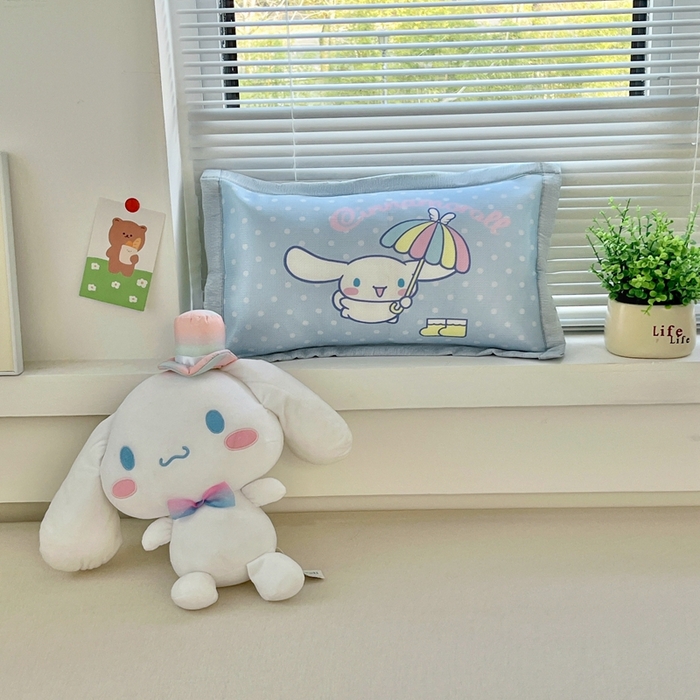 91家纺网 家纺一手货源 找家纺 博雅2025新款冰丝单枕套三丽欧，宇航员，卡皮 欢乐玉桂狗