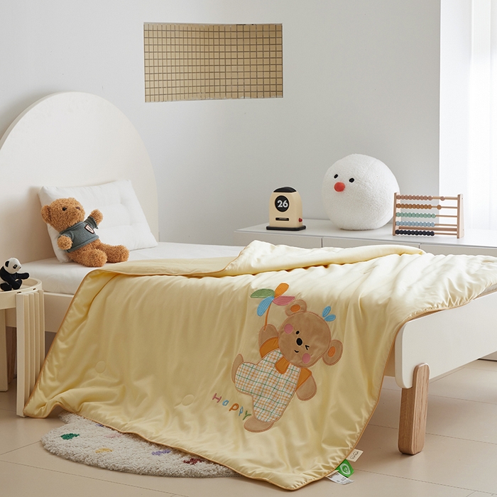 91家纺网 家纺一手货源 找家纺 （总）荷马之梦 2025新款系列—A类棉贴布绣大豆儿童夏被