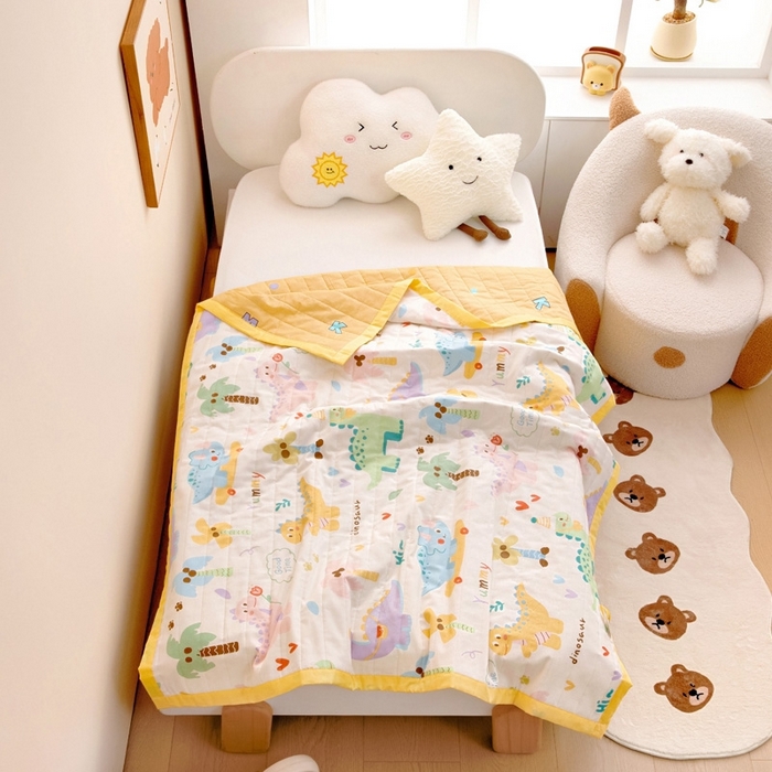 91家纺网 家纺一手货源 找家纺 梵赫   2025新款全棉卡通夏被 奇妙之旅