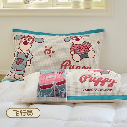 91家纺网 家纺一手货源 找家纺 （总）2025新款可爱卡通全棉八层纱布加厚枕巾