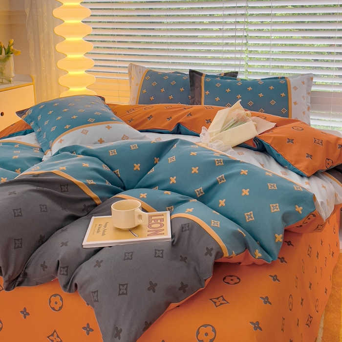 91家纺网 家纺一手货源 找家纺 2025新款亲肤磨毛四件套 诺曼蒂