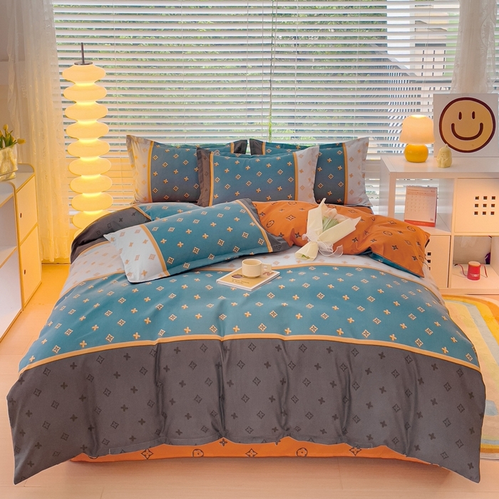 91家纺网 家纺一手货源 找家纺 2025新款亲肤磨毛四件套 诺曼蒂