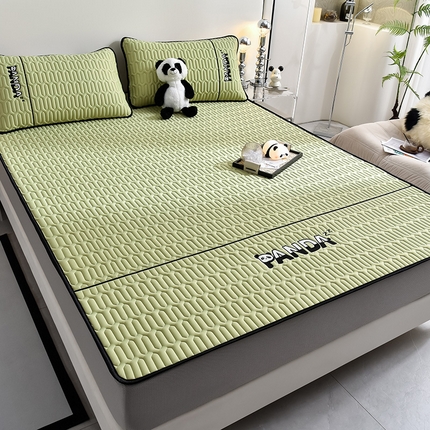 91家纺网 家纺一手货源 找家纺 炫拼家纺 Hipanda床笠款乳胶凉席 Hipanda-仙草绿