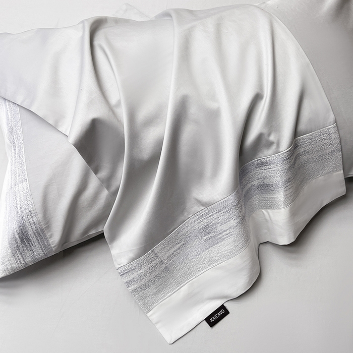 91家纺网 家纺一手货源 找家纺 高端轻奢A类母婴级长绒棉全工艺刺绣四件套纯棉全棉高端春夏季爆款床上用品   瑾雅-蔓帝灰