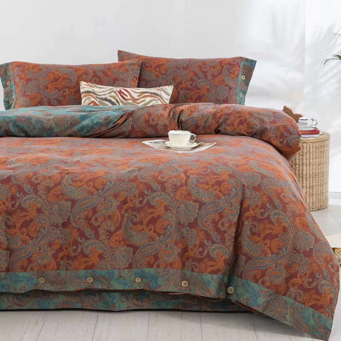 91家纺网 家纺一手货源 找家纺 双层纱家居 2025新款浅色系列双层纱四件套 奈斯