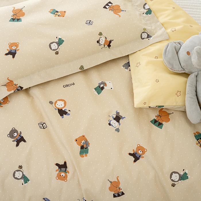 91家纺网 家纺一手货源 找家纺 良佐生活 2025新款高支高密全棉儿童被套 贝塔-黄