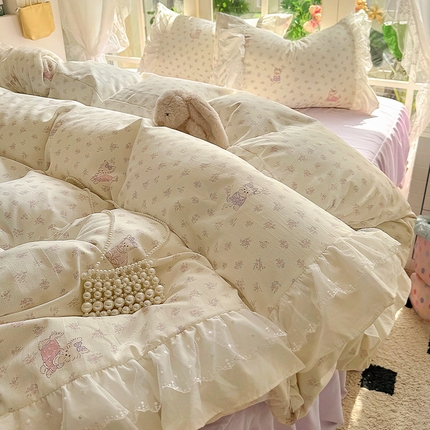 91家纺网 家纺一手货源 找家纺 （总）山茶家纺 2025年新款春日花园-针织棉