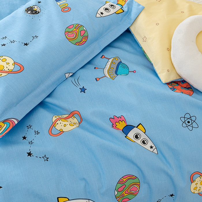 91家纺网 家纺一手货源 找家纺 良佐生活 2025新款高支高密全棉儿童被套 星球大战