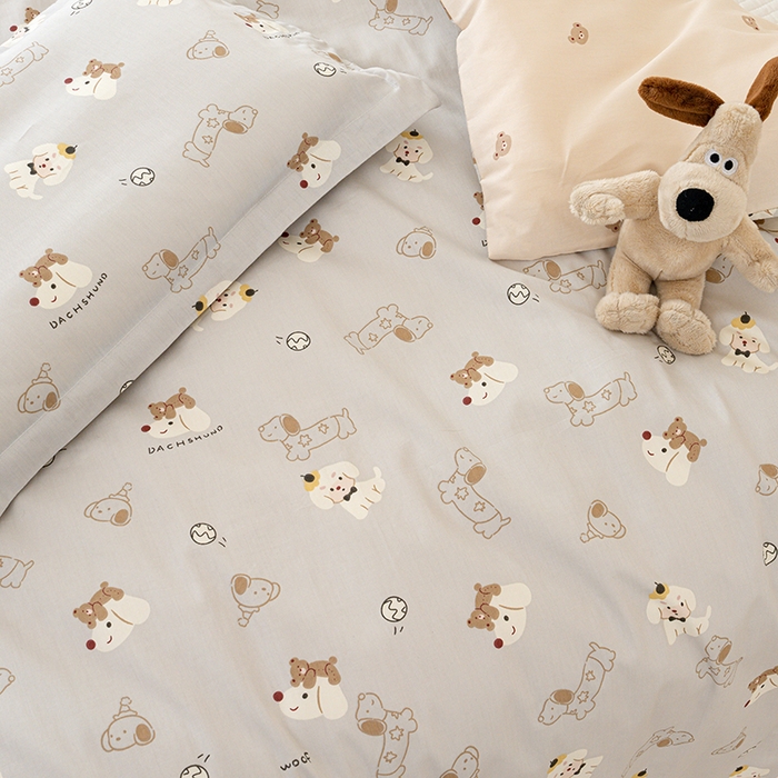 91家纺网 家纺一手货源 找家纺 良佐生活 2025新款高支高密全棉儿童被套 西可