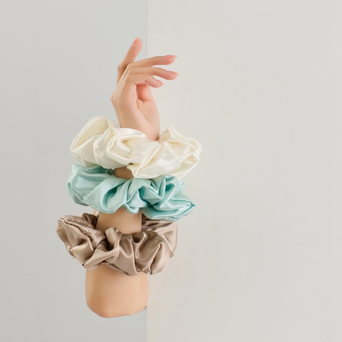 91家纺网 家纺一手货源 找家纺 （总）LADY COCO2025新款6A级真桑蚕丝发圈-真货