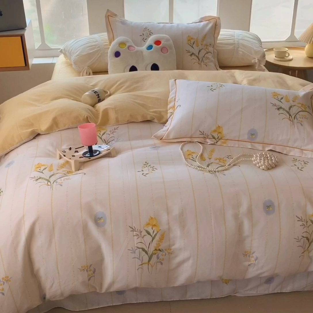 91家纺网 家纺一手货源 找家纺 （总）莱豫家纺 2024新款纯棉四件套-第八波