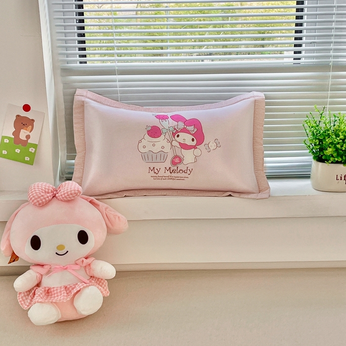 91家纺网 家纺一手货源 找家纺 博雅2025新款冰丝单枕套三丽欧，宇航员，卡皮 蛋糕美乐蒂