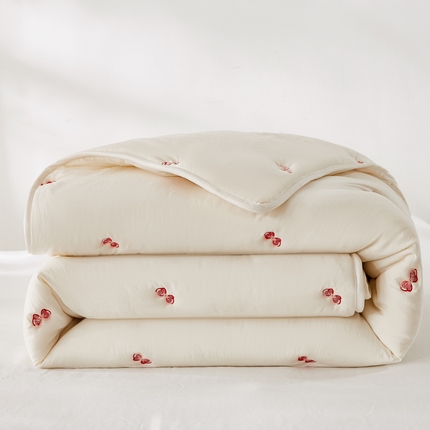 91家纺网 家纺一手货源 找家纺 （总）2025新款A类亲肤大豆棉刺绣床垫床褥学生床垫-夏被